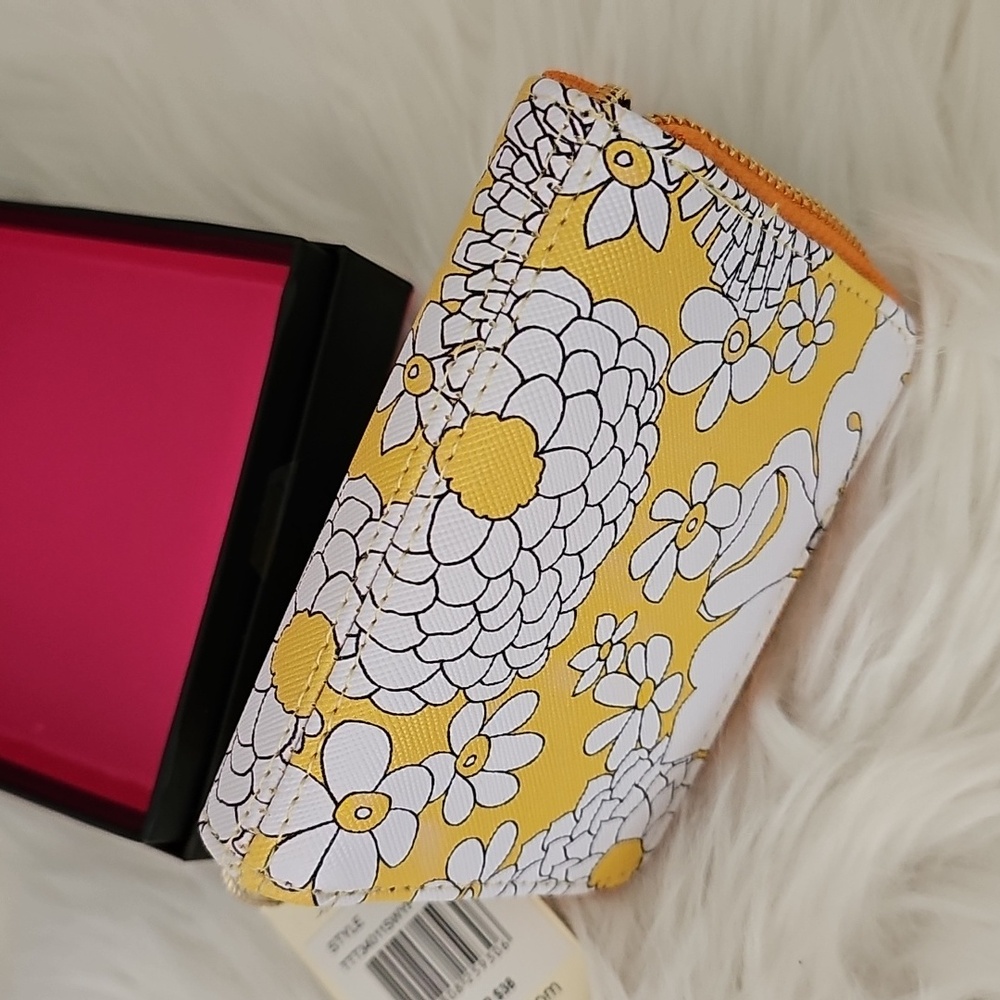 Trina Turk Yellow and White Floral Wallet - Picture 5 of 7